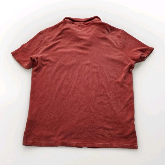 Hiroshi Kato Terry Cloth The Polo Shirt Mens M Burnt Orange SS USA Sophisticated - Picture 3 of 14
